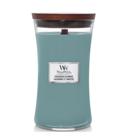 "Evergreen Cashmere" WoodWick candle large
