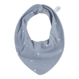 "Little Dutch" Bandana / Slabbetje, little stars blue, met of zonder naamborduring