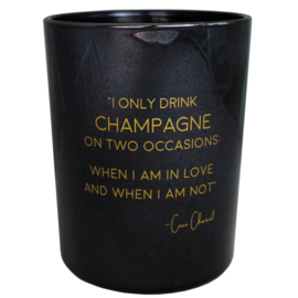 "My Flame" SOJAKAARS - I ONLY DRINK CHAMPAGNE ON 2 OCCASIONS... - GEUR: WARM CASHMERE