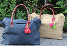 Weekend Bag, 48H "Les Belles Vagabondes", blauw, met of zonder naamborduring