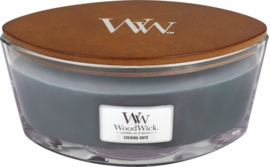 "Evening Onyx" WoodWick candle ellipse