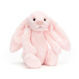 "JELLYCAT" Bashful Bunny, pink, met of zonder naamborduring