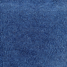 "BY FOUTAS" Hamamdoek/Strandlaken/Wikkeldoek, bleu ardoise,met 1 zijde in badstof, 100x200cm, met of zonder naamborduring