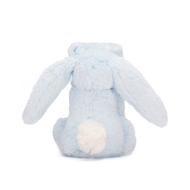 Knuffeldoekje konijn "Jellycat" licht blauw + 1 naam geborduurd