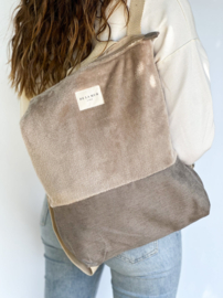 Backpack COFE "De la Mure" fluffy taupe