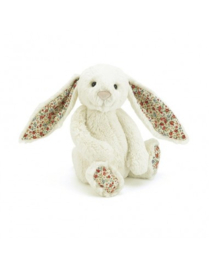 "JELLYCAT" Bashful Bunny, cream blossom, met of zonder naamborduring