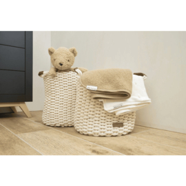 Baby Deken "bouclé/fleece" 75x100cm, om te laten borduren