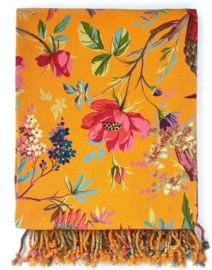 "IMBARRO" Hamamdoek/Strandlaken/Wikkeldoek, paradise oranje, 100x200cm, met of zonder naamborduring
