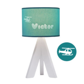 Gepersonaliseerde sfeerlamp "My Little Lamp", drie-poot/wit