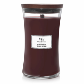 "Velvet Tobacco" WoodWick candle large