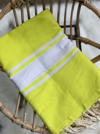 STRANDLAKEN /FOUTA, 1X2m, Canari, met naamborduring