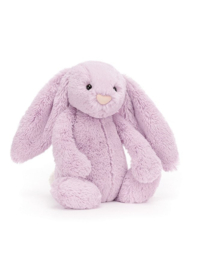"JELLYCAT" Bashful Bunny, lilac, met of zonder naamborduring