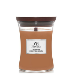 "Santal Myrrh" WoodWick candle medium