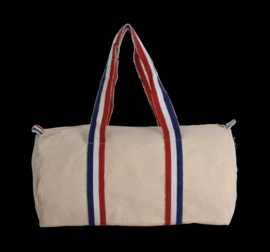 Logeertas / Weekendtas / Sporttas in katoen, douce France, om te laten borduren
