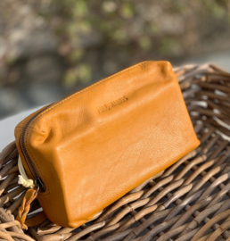 Toiletzak/Make-up tas, 100% leder "Paul Marius, Adèle"