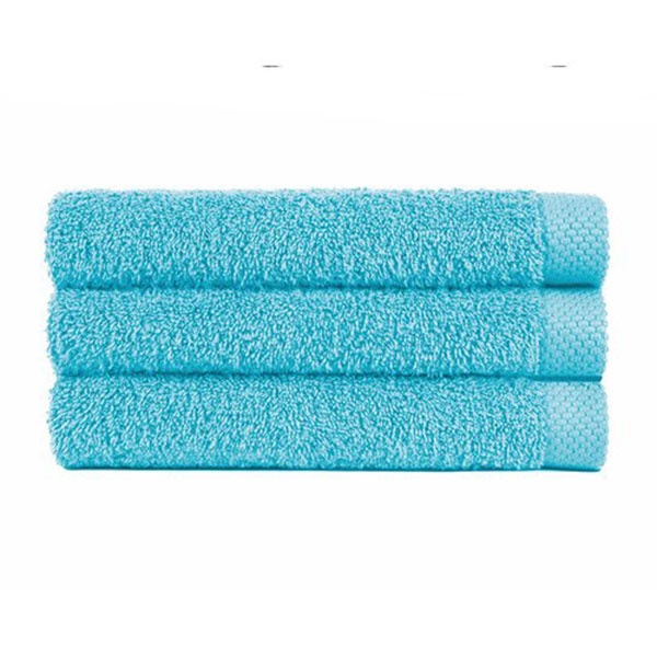 Handdoek licht blauw oceano (50 x 100) + 1 naam geborduurd
