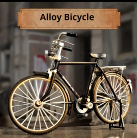 Diy zelf bouwen retro fiets met bewegende delen - schaal 1:10