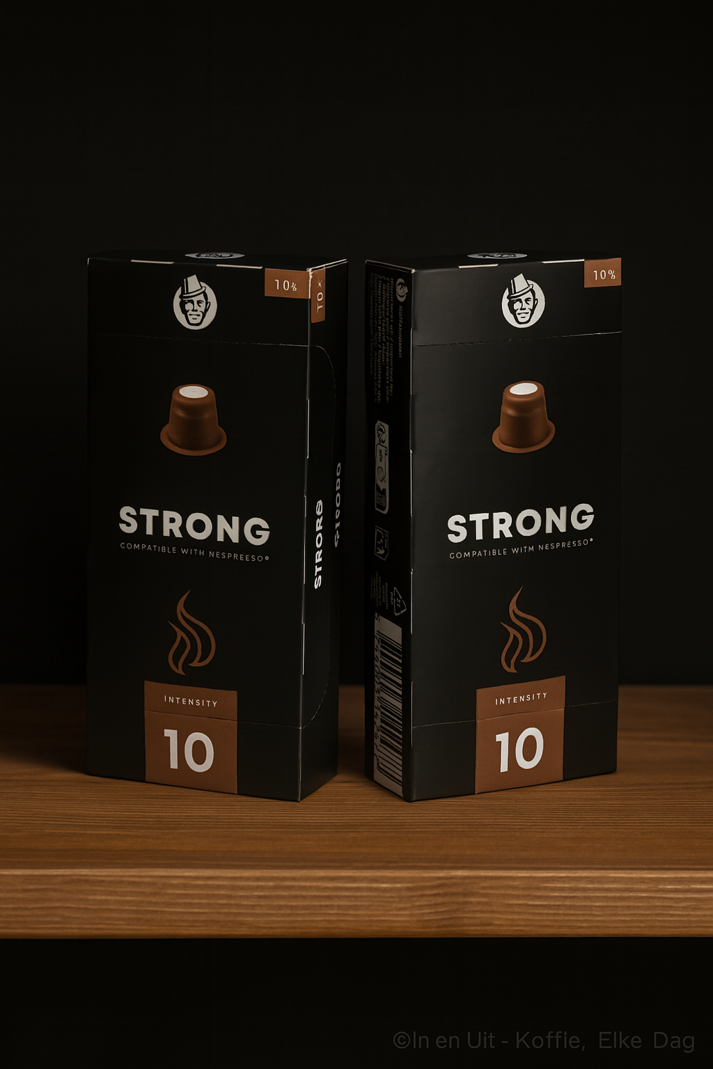 Koffie capsules Strong voor Nespresso koffiezetapparaten