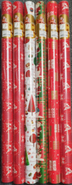 Partij Kerst inpakpapier - 6 extra grote rollen