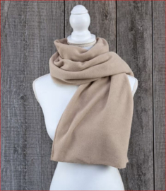 Beige fleece pool sjaal