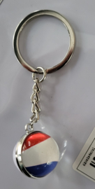 Nederlandse vlag globe sleutelhanger