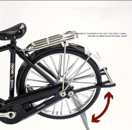 Diy zelf bouwen retro fiets met bewegende delen - schaal 1:10