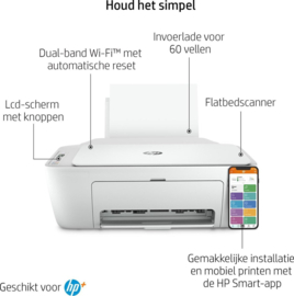 Partij van 8 HP deskjet 2710 all in one printers - occasions