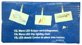 Led lichtstreng met knijpertjes