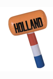 Grote opblaasbare hamer oranje rood wit blauw