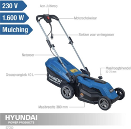 Electrische grasmaaier Hyundai 15070