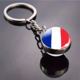 Nederlandse vlag globe sleutelhanger
