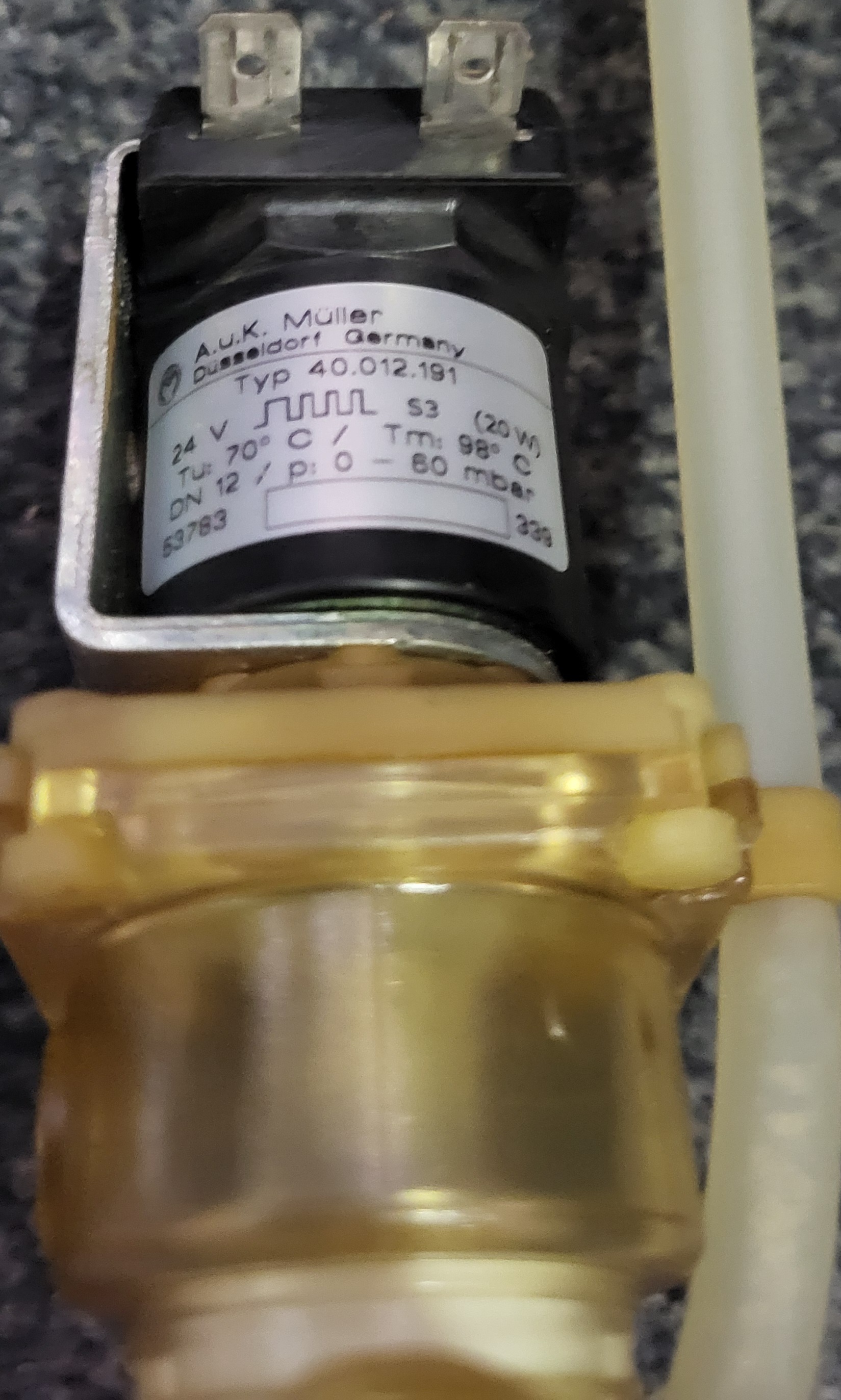Magneetventiel AUK MULLER 40.012.191 24 volt