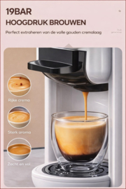 4 in 1 Koffiemachine Caffelfe-CM2005  Nespresso Dolce Gusto Koffiepads