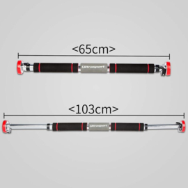 Ultrasport Force 300 optrekstang  pullbar deurstang - 65 tot 103 cm