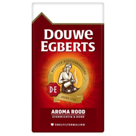 Douwe Egberts snelfilterkoffie roodmerk 500 gram pak - per 2 pakken