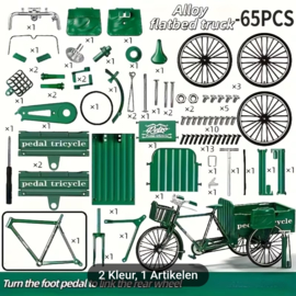 DIY Driewieler fiets met laadbak 60 onderdelen modelbouw