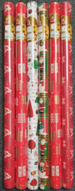 Partij Kerst inpakpapier - 6 extra grote rollen