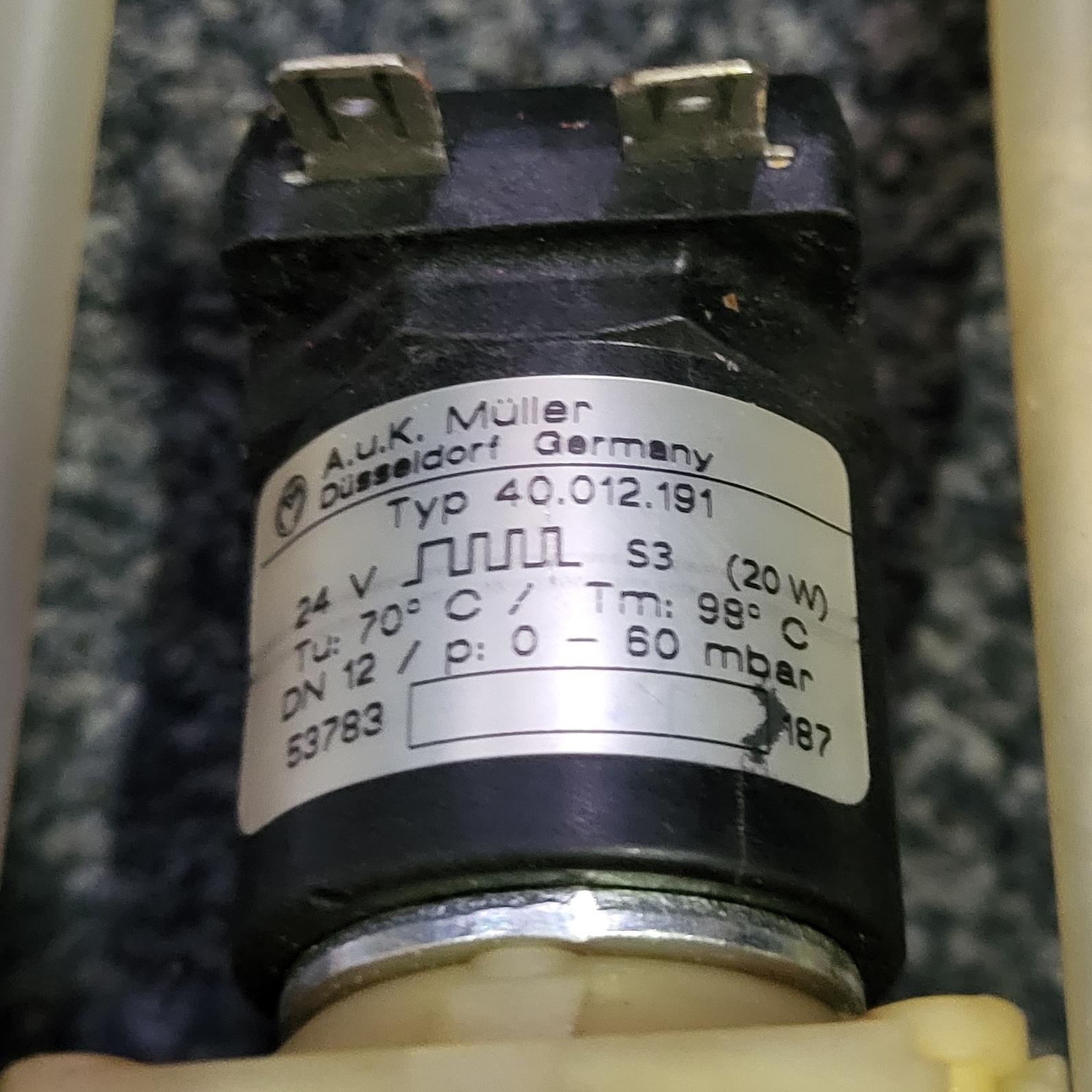 Magneetventiel AUK MULLER 40.012.191 24 volt
