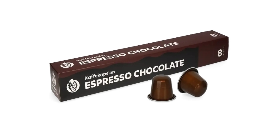 Espresso chocolate nespresso capsules koffie cups