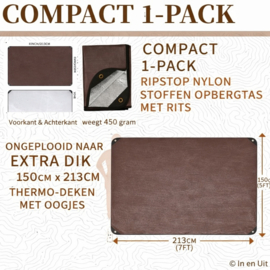 Noodpakket - nooddeken survival - outdoor - tarp