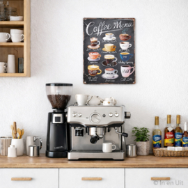 Tekstbord Coffee Menu 20x30 cm