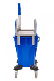 Schoonmaakwagen - Mopwagen met pers - Blauw 20 liter