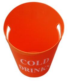 Oranje ice bucket wijnkoeler - bierkoeler