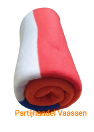 Oranje fleece deken, plaid
