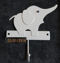 Hook for bellpull, elephant