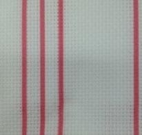 Red Stripe 14 ct aida  -  36 x 47 cm