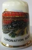 Thimble - 035 - bone china - Coronation Scot train 