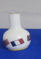 Miniatuur bolle Vaas met hals - 01 - Miniature round Vase with bottle neck