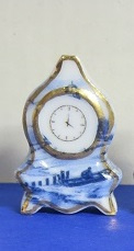 Miniature Delft Blue Clock - 7
