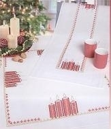 Tafelkleed met Kaarsen - 150 x 200 cm  - Tablecloth with candles